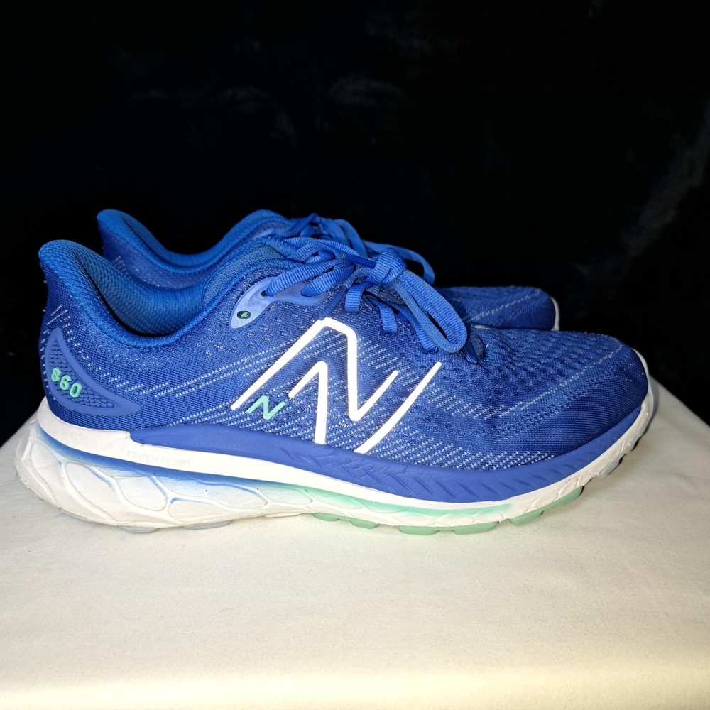 New Balance Fresh Foam 860 V13 Women 10 Blue White Running Sneaker Athletic Shoe